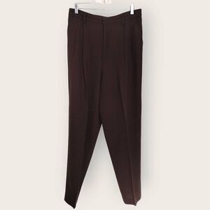 Ellen Tracy Womens Pants Sz 12 Wool Straight Leg Pleated Pockets‎ Vtg Lagenlook